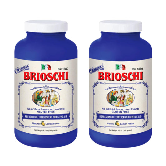 Brioschi lemon effervescent bottle—refreshing citrus flavor and potential heartburn support.
