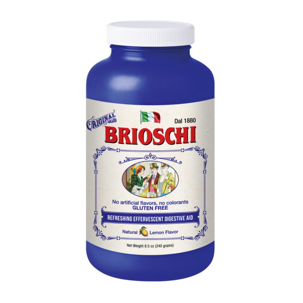Brioschi lemon flavor closeup—bright aroma with a refreshing after-meal option.