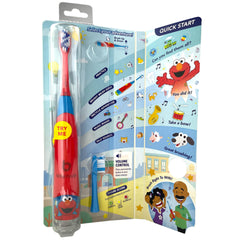Side view of BriteBrush Sesame Street Elmo toothbrush