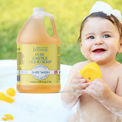Close-up of olive oil Castile soap label