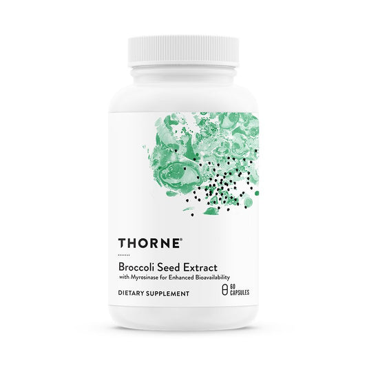 Thorne Broccoli Seed Extract SGS bottle label