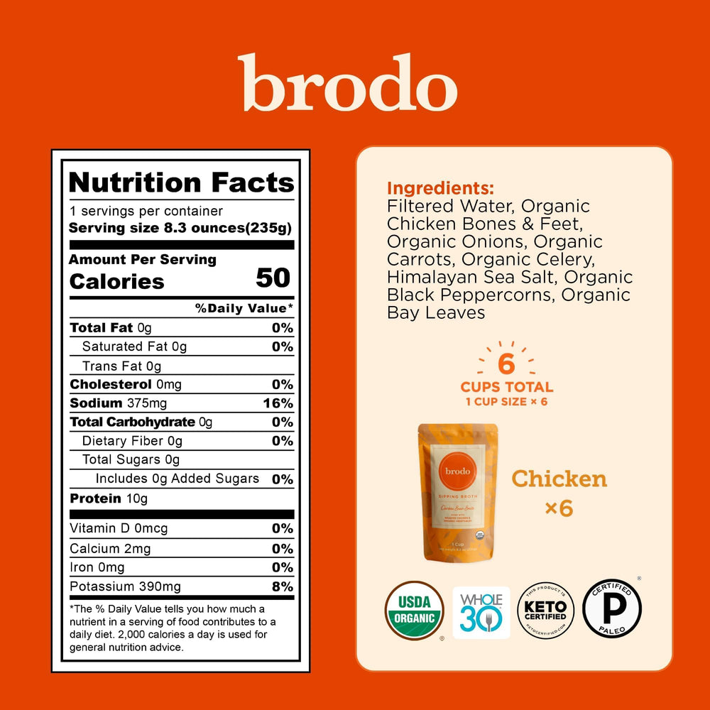 Brodo bone broth pouches packaging