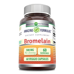 Bromelain 500 mg 2400 GDU Veggie Capsules bottle