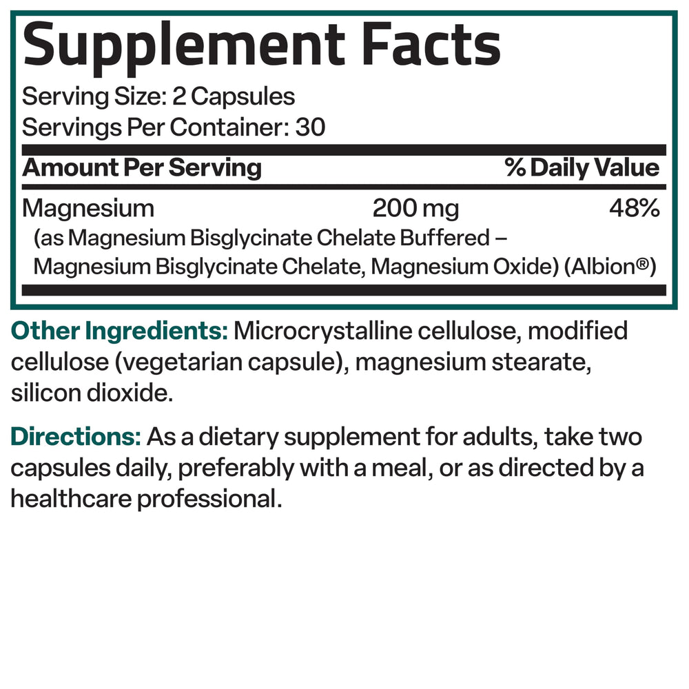 Container of 60 vegetarian capsules