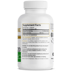 Close-up of Bronson Acetyl L-Carnitine 500 mg bottle