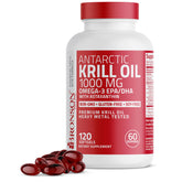 Bronson Antarctic Krill Oil 1000 mg bottle label