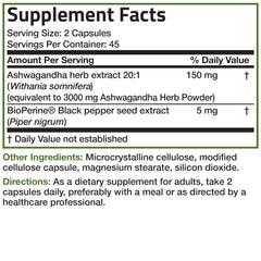 90 vegetarian capsules bottle packaging