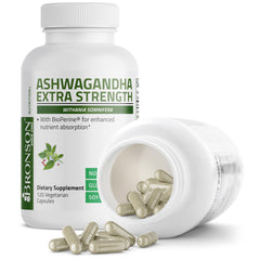 Herbal wellness concept with Ashwagandha imagery