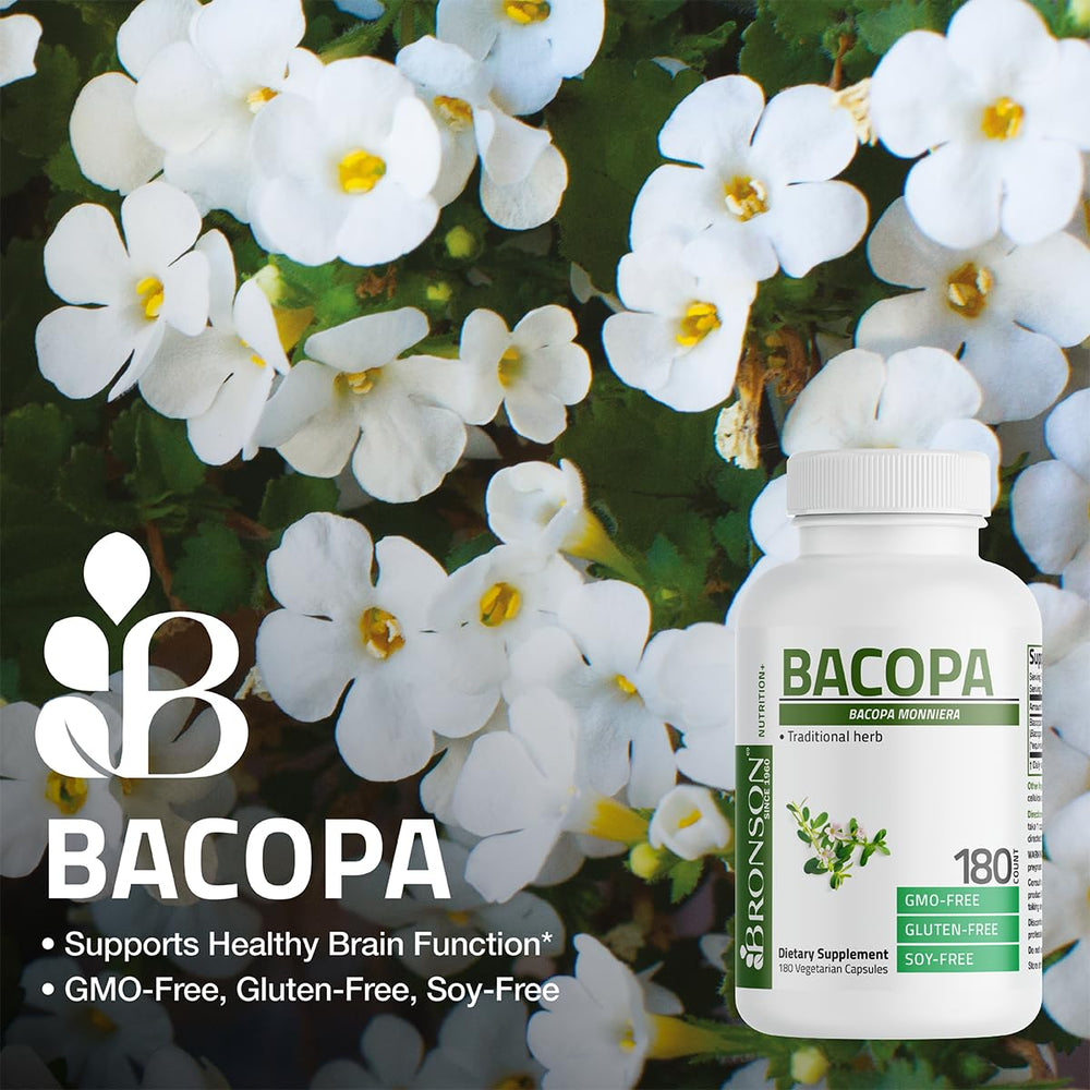 Traditional Bacopa monnieri herb illustration