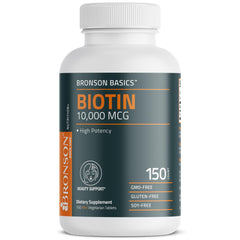Bronson Biotin 10,000 mcg manufactured in cGMP facility