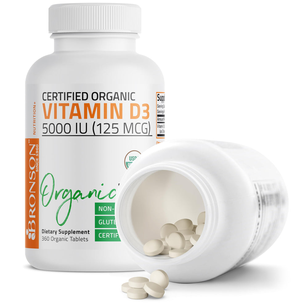 Bronson Vitamin D3 5,000 IU ingredients panel