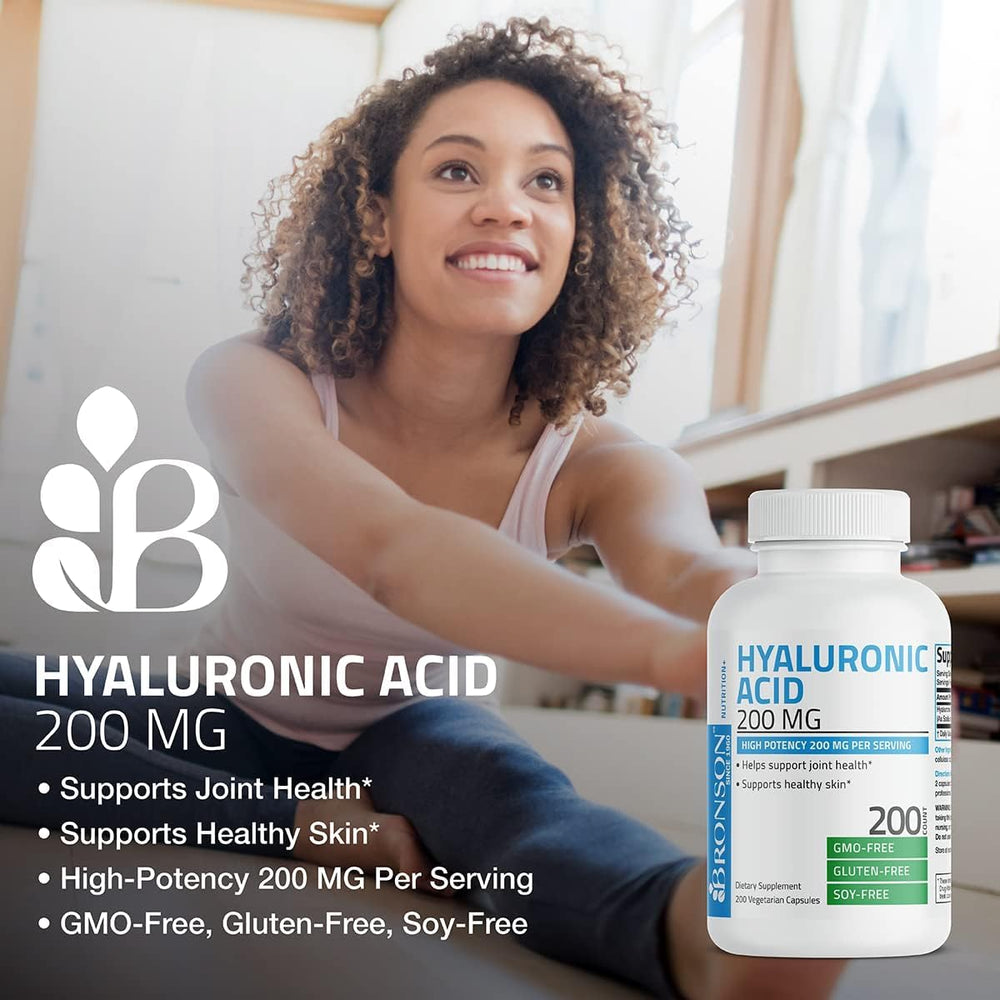 Vegetarian capsules for Bronson Hyaluronic Acid 200 mg