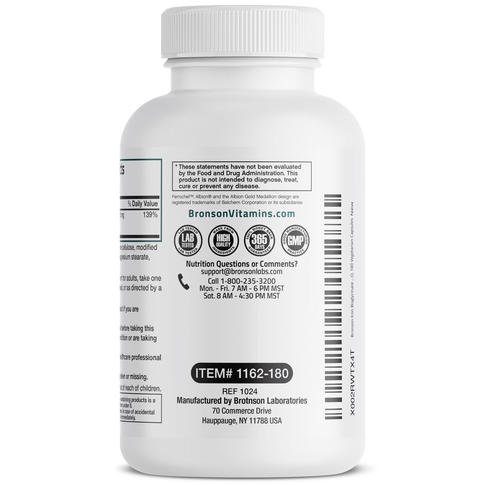 Bronson Trusted Since 1960 branding on bottle