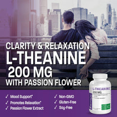 Bronson L-Theanine 200mg packaging and bottle