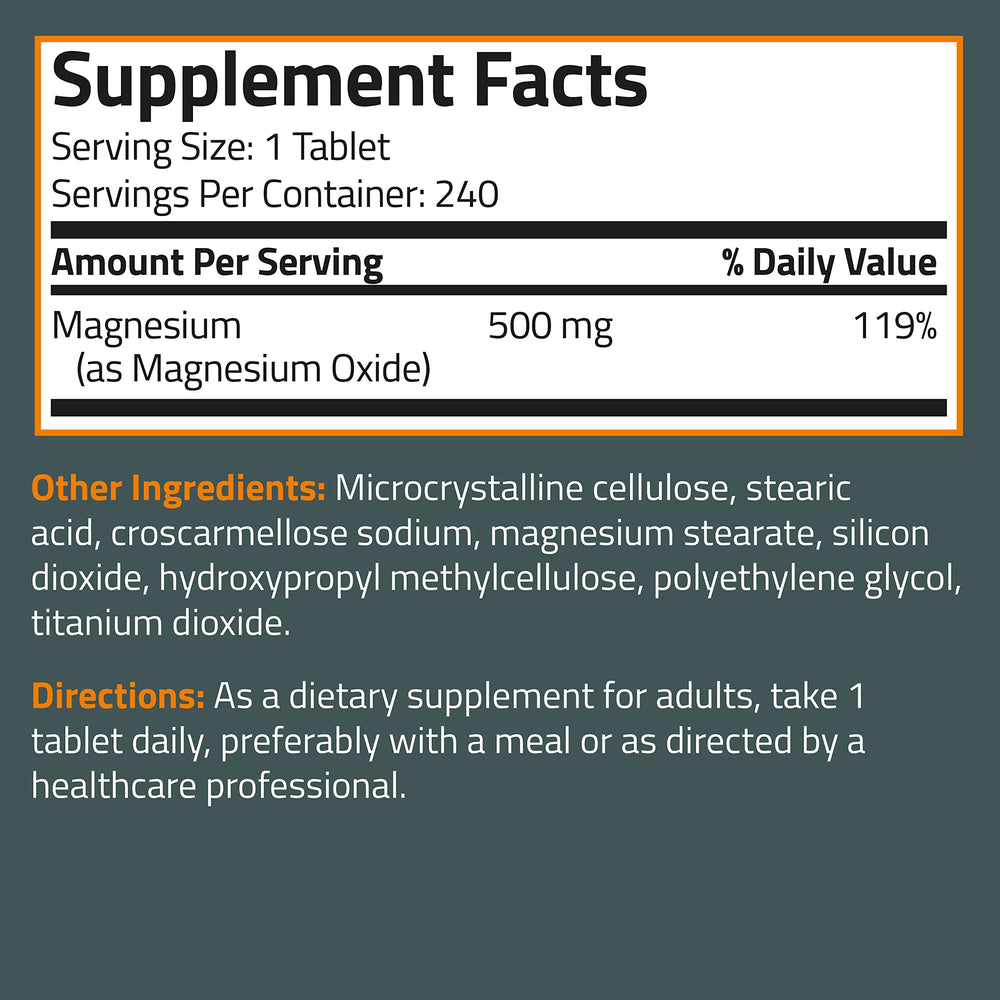 Bronson Basics Magnesium product packaging artwork