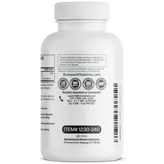 Front label highlighting 200 mg per serving