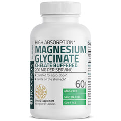Supplement facts panel for Bronson Magnesium Glycinate