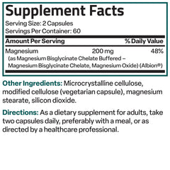 Close-up of 120 vegetarian capsules bottle