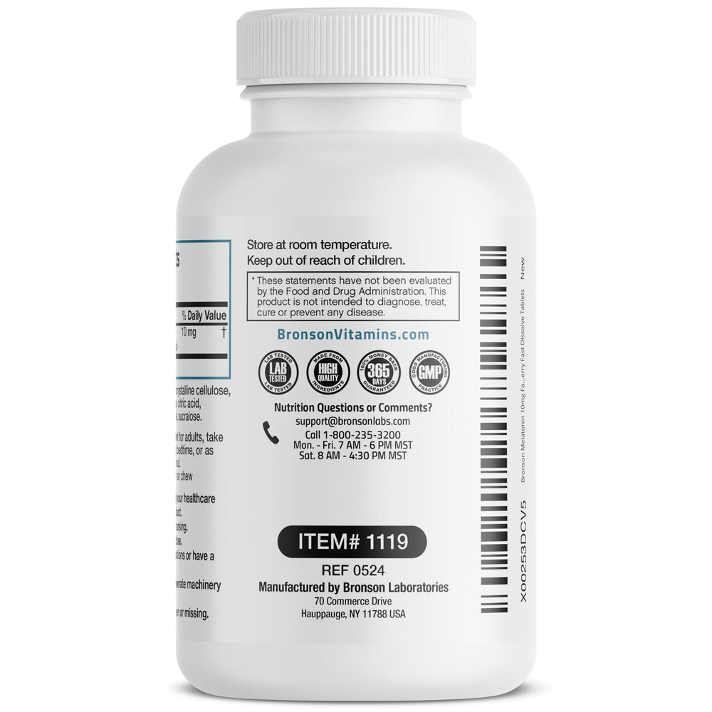 Sleep support concept with Melatonin branding