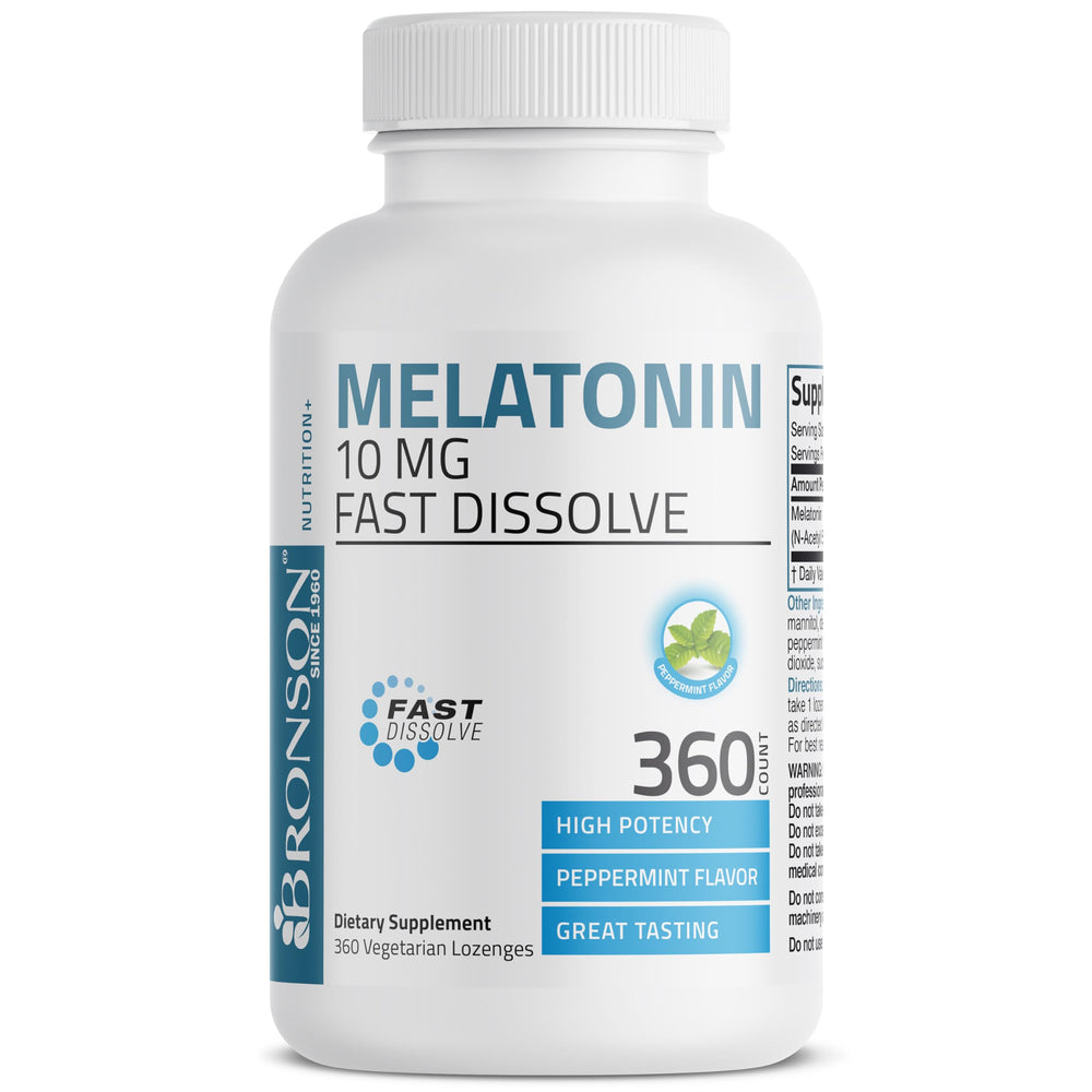 Peppermint-flavored melatonin chewables, 10 mg