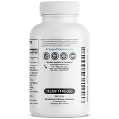 Nutrition and ingredients panel for Bronson Melatonin lozenges
