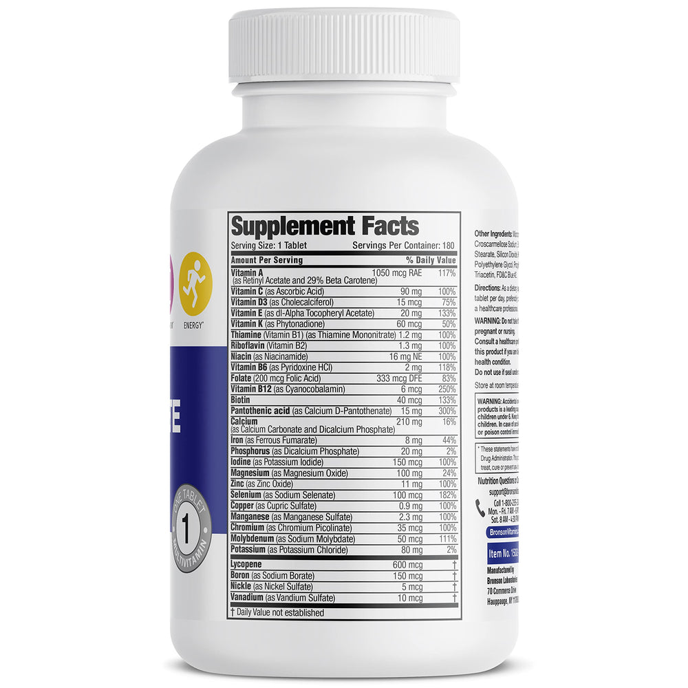 Bronson ONE Daily Men's Complete Multivitamin bottle