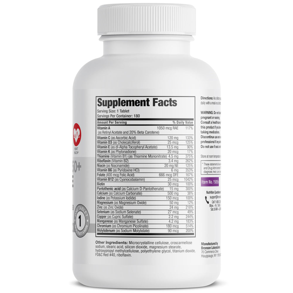 Bronson ONE Daily Women’s 50+ Complete Multivitamin packaging