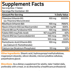 Nutrition facts and manufacturing information on Bronson label