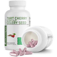Bronson Tart Cherry Extract with Celery Seed capsules – muscle recovery
