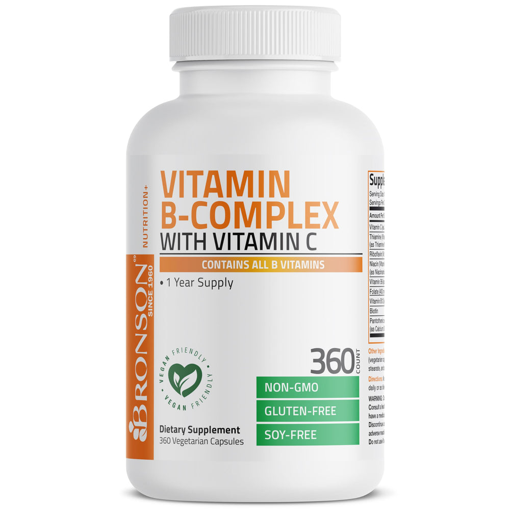 Label detailing B vitamins and Vitamin C blend