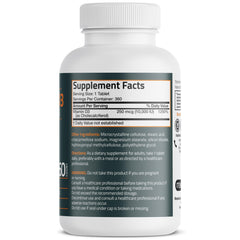 Close-up of 360 tablets bottle for 1 year supply