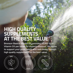 Bronson Vitamin D3 capsules close-up