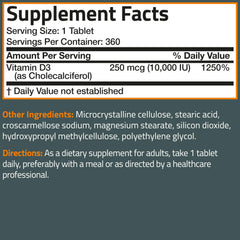 Healthy immune support and muscle function concept with Vitamin D3