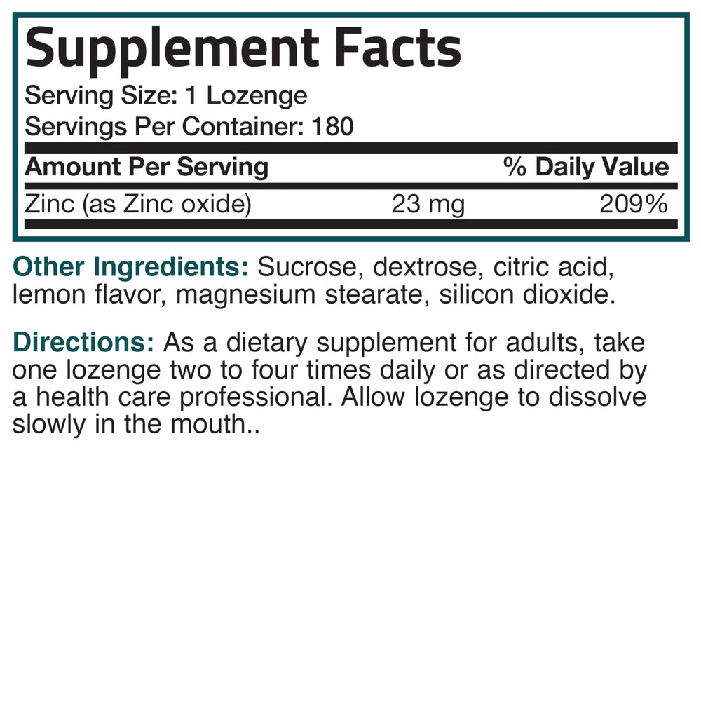 GMP facility in New York manufacturing Bronson Zinc Lozenges