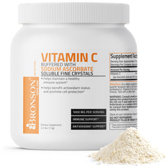 Bronson Buffered Vitamin C Powder 1 kg front view