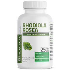 Bronson Rhodiola Rosea vegetarian capsules bottle