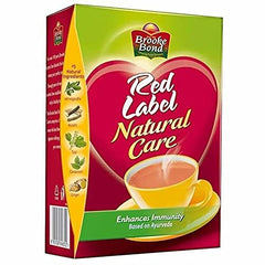 Front view of 2 x 250g Brooke Bond Red Label Natural Care pack