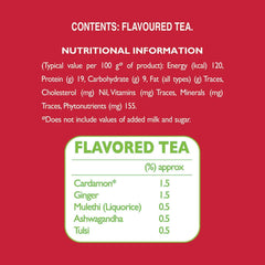 Cup of hot Brooke Bond Red Label Natural Care tea being poured