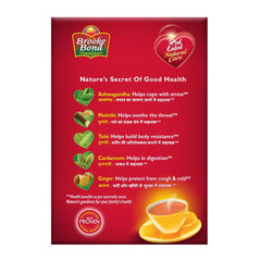 Close-up of Brooke Bond Red Label Natural Care tea bags