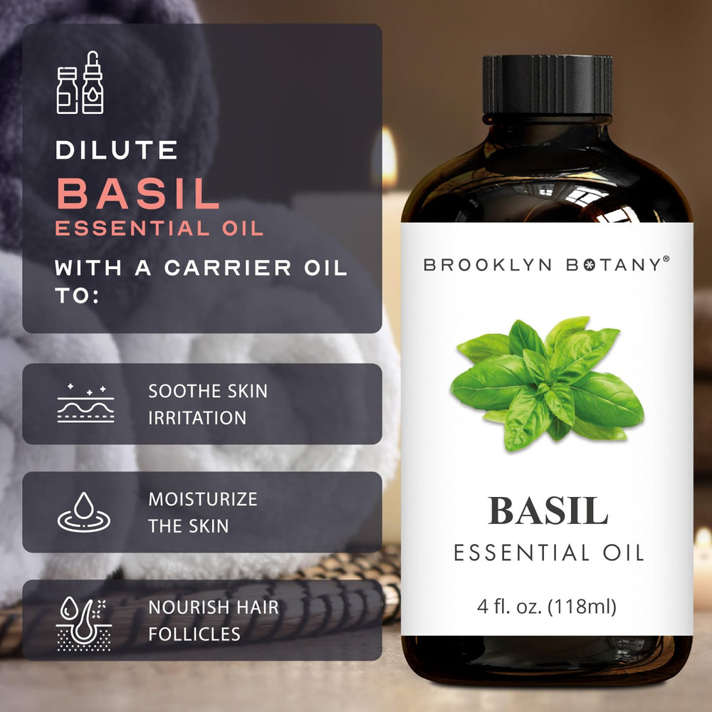 Made in USA Brooklyn Botany Basil essential oil bottle