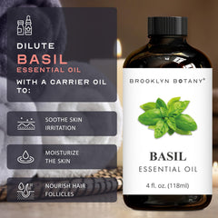 Made in USA Brooklyn Botany Basil essential oil bottle