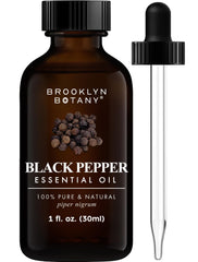 Brooklyn Botany Black Pepper Essential Oil 1 oz amber glass bottle