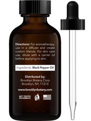 Therapeutic grade essential oil label close-up
