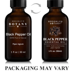 100% pure and natural black pepper oil badge