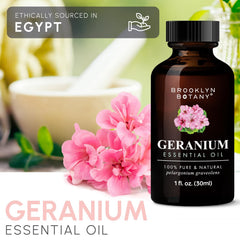 Geranium essential oil diffuser blending with other oils
