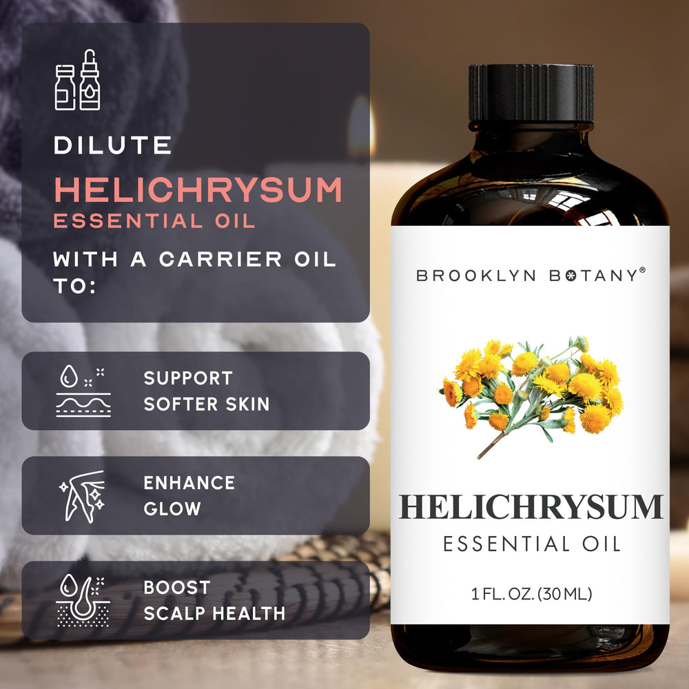 Packaging for Brooklyn Botany Helichrysum essential oil