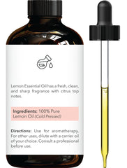 Glass dropper for Brooklyn Botany Lemon Essential Oil