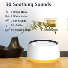 BrownNoise night light shows 12 colors to set bedtime mood.