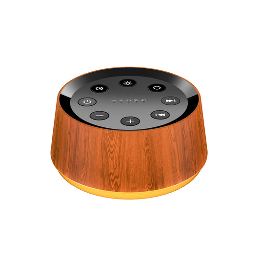 BrownNoise sound machine front view showing 30 sounds for sleep and focus