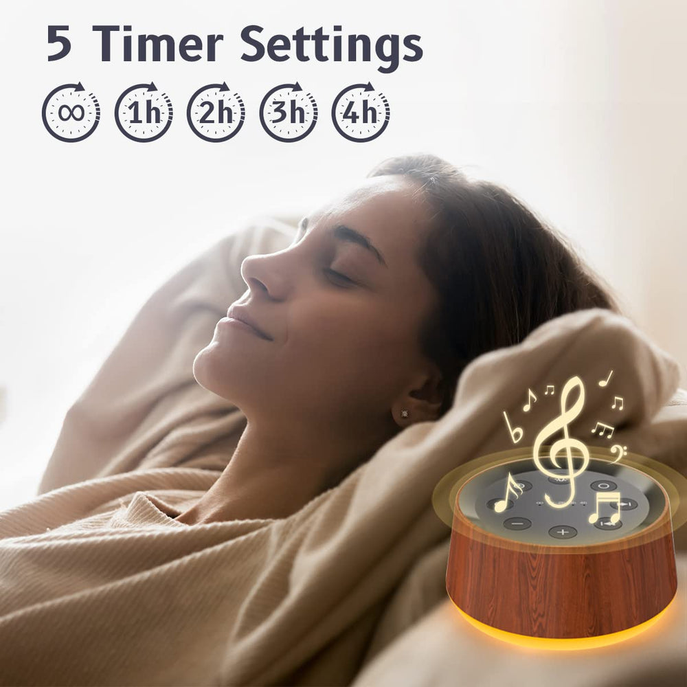 BrownNoise timer settings and memory function for easy scheduling